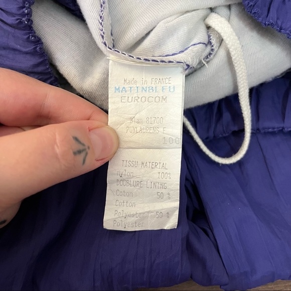 Vintage 80s Purple High Waist Joggers Pants - Picture 6 of 6